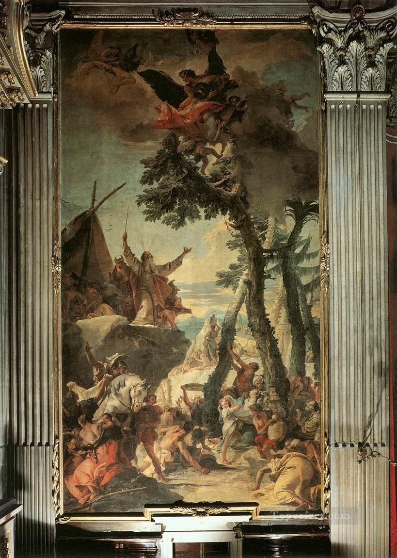 The Gathering of Manna Giovanni Battista Tiepolo Oil Paintings